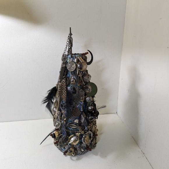 Steampunk. Costume Jewelry beaded tree.   handmade custom gift decor statement - Picture 3 of 4